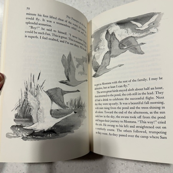 The Trumpet of the Swan by E.B. White. Vintage Hardcover Children’s Book. 1970 - Picture 11 of 15